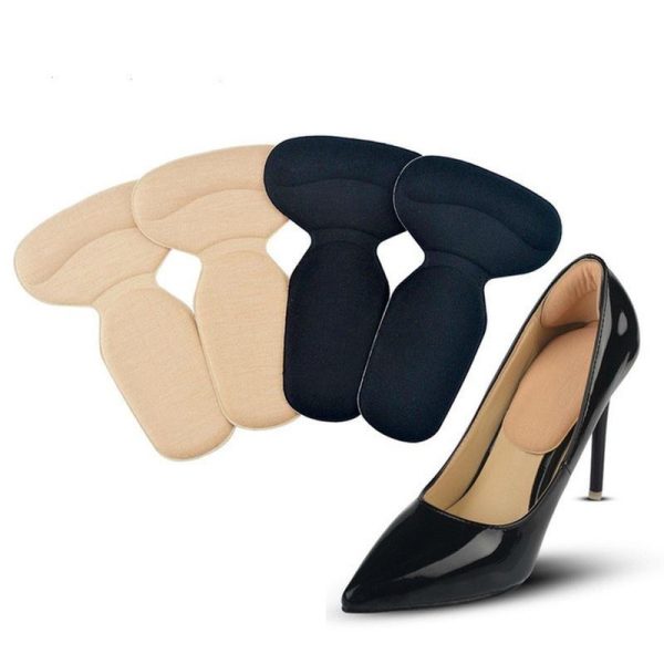 t shape high heel grip for foot support heel cushion pads t shape heel sticker tape arch support insoles high heeled shoes patches foot care protector 1