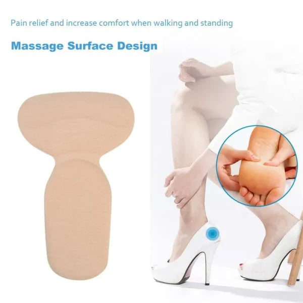 t shape high heel grip for foot support heel cushion pads t shape heel sticker tape arch support insoles high heeled shoes patches foot care protector 10 1