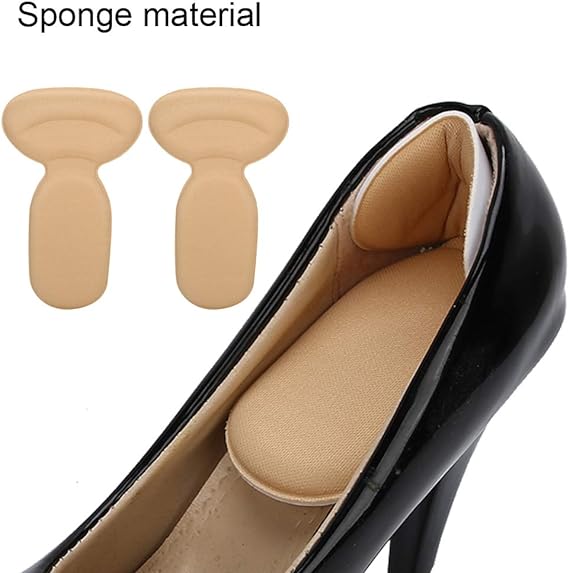 t shape high heel grip for foot support heel cushion pads t shape heel sticker tape arch support insoles high heeled shoes patches foot care protector 3 1