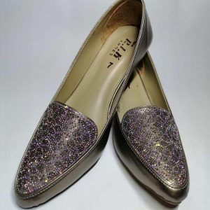 Women Casual Pumps | Velvet with Shiny Stones