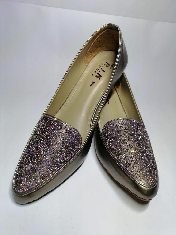 Women Casual Pumps | Velvet with Shiny Stones