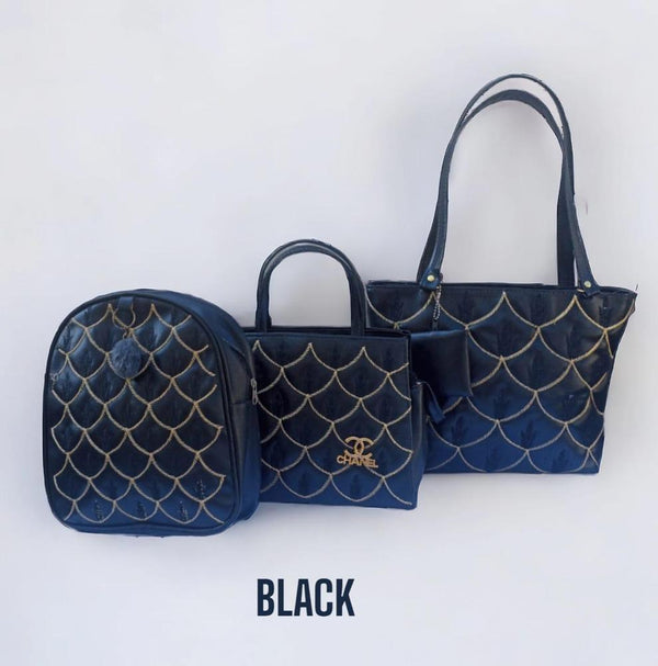 Women Fashion Bags Deal of 3Pcs by CHANEL
