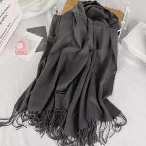 Womens Cashmere Plain Shawl 5 6