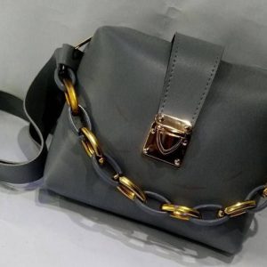 Womens Chunky Chain Purse grey 7 66b