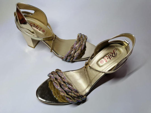 Womens Fancy Heels Rhinestone Synthetic Leather Sandal vc4423c