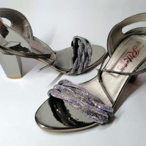 Womens Fancy Heels Rhinestone Synthetic Leather Sandal vc44cd
