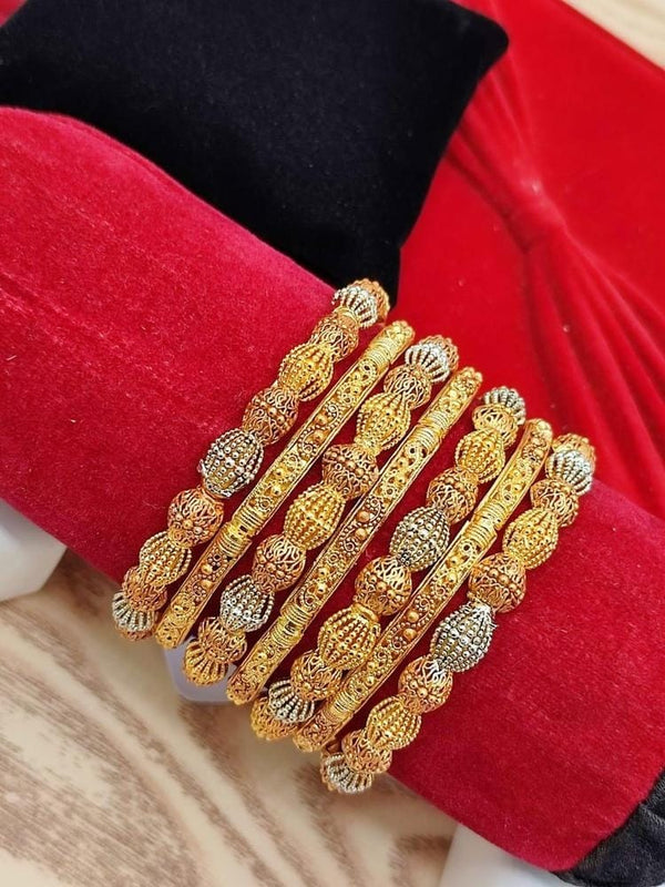 Womens gold plated bangles set hy7