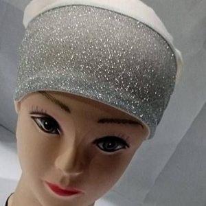 Womens Hijab Cap with Beads grey 778 5