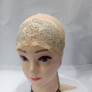 Womens Hijab Cap with Beads skin ah8 5