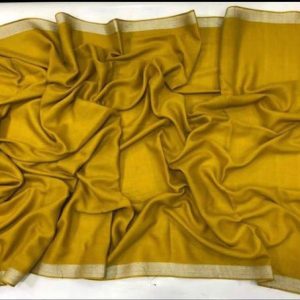 Womens Pashmina Plain Shawl yellow
