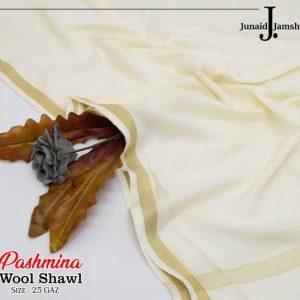 Womens Pashmina Wool Shawl J dot offwhite 44 3