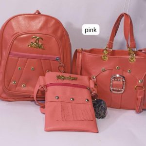 Womens Rexine Beaded Shoulder Bag Deal pinnk 6 7