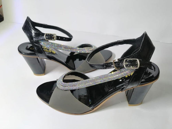 Womens Rexine Fancy Wedges Comfortable Sandal black 7 y8i0