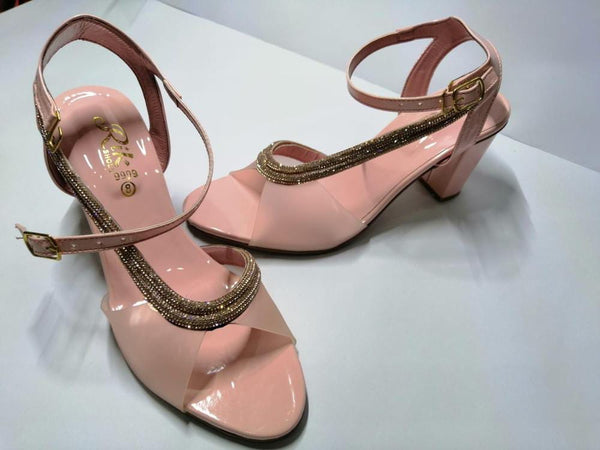 Womens Rexine Fancy Wedges Comfortable Sandal pink 8u