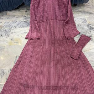 Womens Stitched Chiffon Plain Maxi 86007