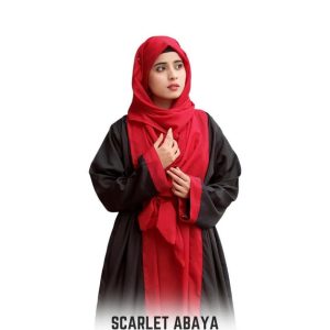 Womens Stitched Grip Plain Abaya RGB 52