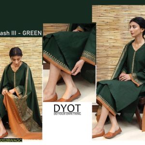 Womens Unstitched Dhanak Embroidered Suit by DYOT 4a 56