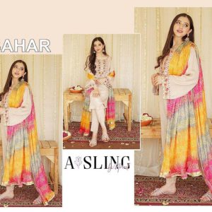 Womens Unstitched Dhanak Embroidered Suit by DYOT 5 769
