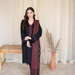 Womens Unstitched Embroidered Dhanak Suit by A SLING 5 red 17 hy4