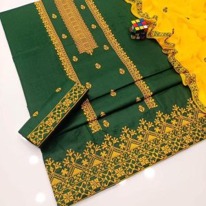 Womens Unstitched Khaddar Calligraphy Suit by KHADDI 6y tb3