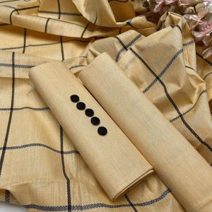 Womens Unstitched Khaddar Plain Suit bedge a7