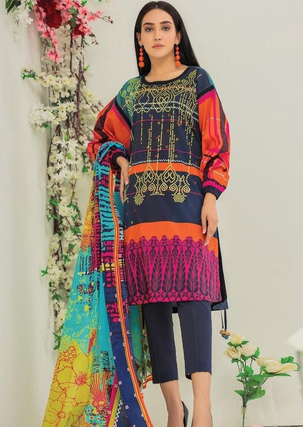 Womens Unstitched Linen Printed Suit by ZARMEEN and EMAAN 6y