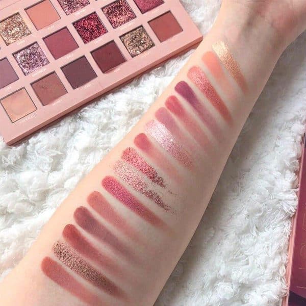 18 shade pearlescent shimmer matte waterproof nude eyeshadow palette 2 1 1