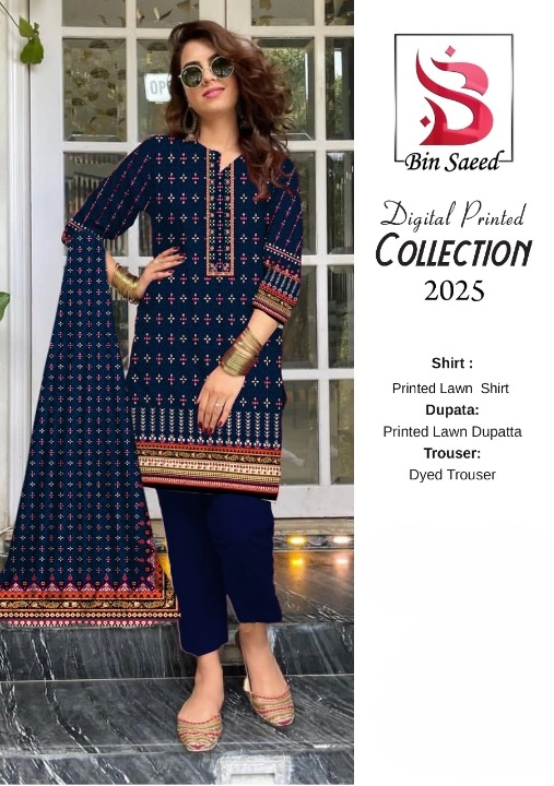 Bin Saeed Digital Printed Lawn