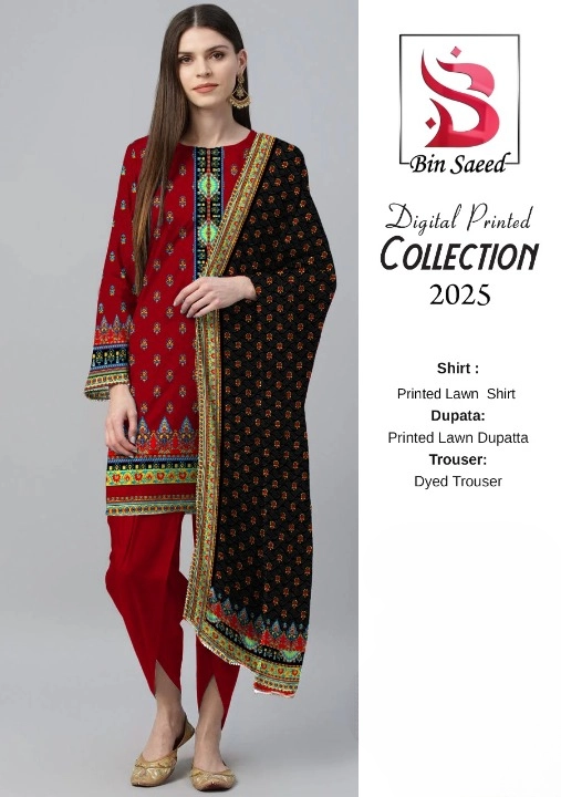 Bin Saeed Digital Printed Lawn