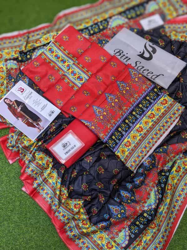 Bin Saeed Digital Printed Lawn