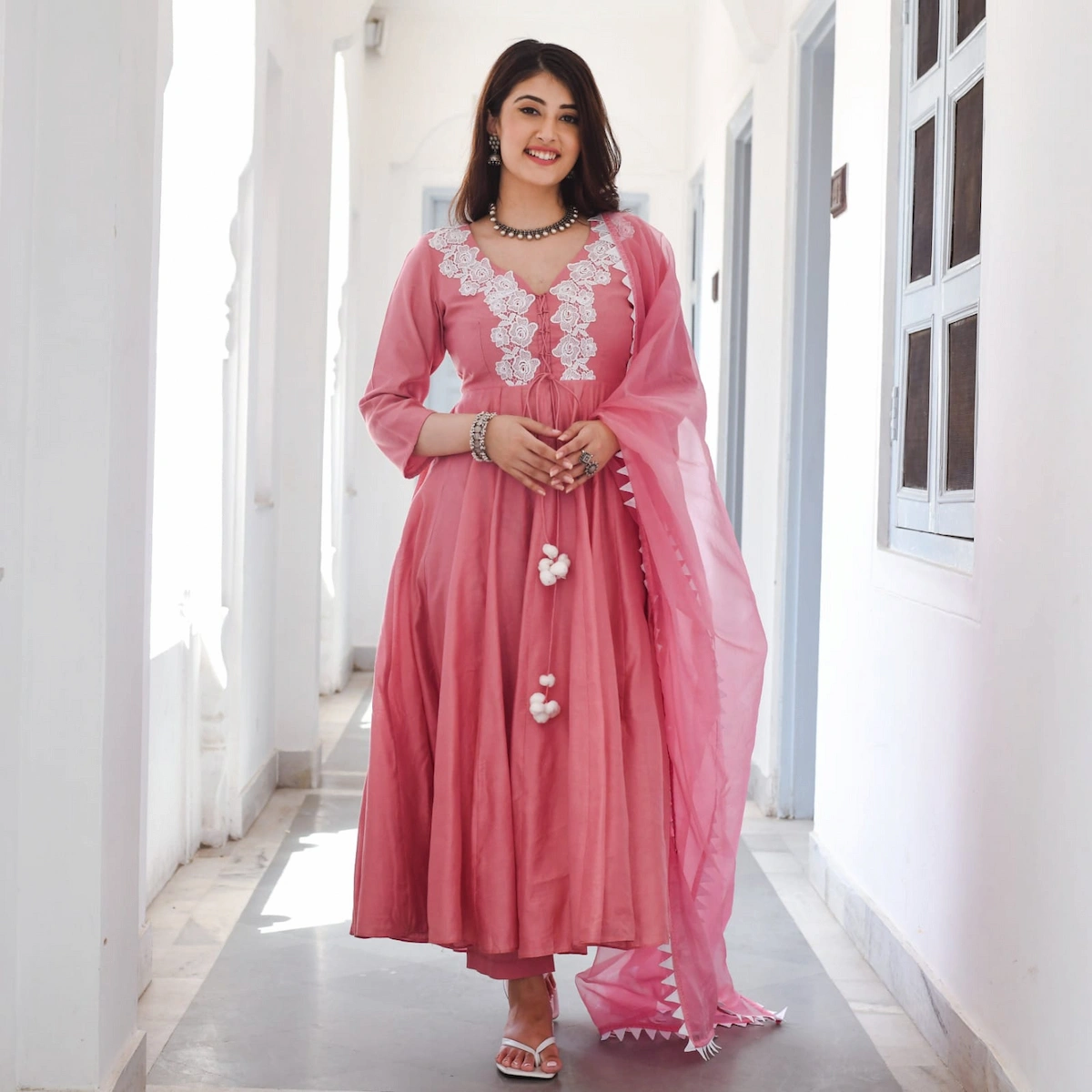 Women's Stitched Embroidered Maxi | Eid Festive Collection