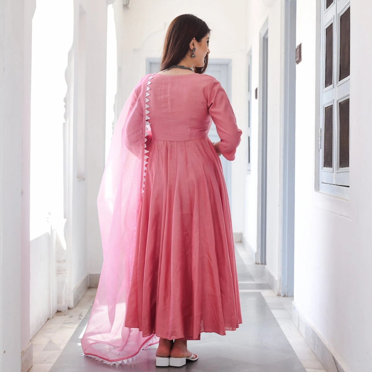 Women's Stitched Embroidered Maxi | Eid Festive Collection - Image 2