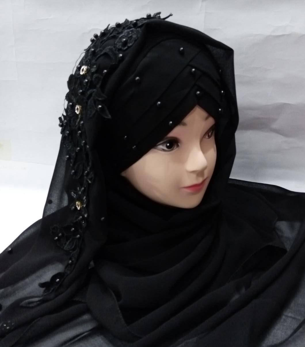 Women’s Floral Chiffon Hijab4