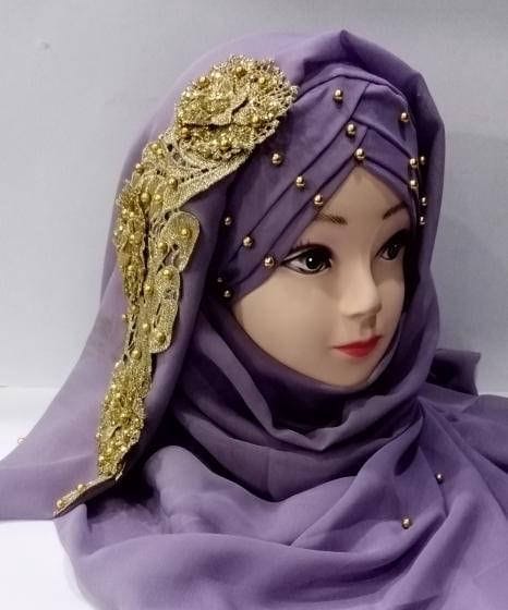 Women’s Floral Chiffon Hijab