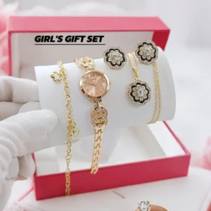 SKMEI Women's Stone Jewelry Watch | 5-Piece Luxury Gift Set