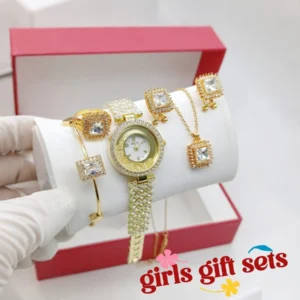 GUCCI Women's Diamond Stone Jewelry Watch | 5-Piece Zircon Jewelry