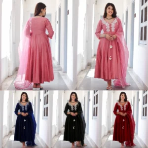 Women's Stitched Embroidered Maxi | Eid Festive Collection 4 Stylish Colours