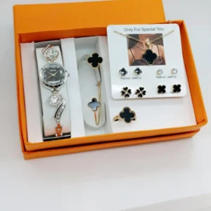 Women's Elegant Watch Gift Set | Pack of 6 Stylish & Trendy