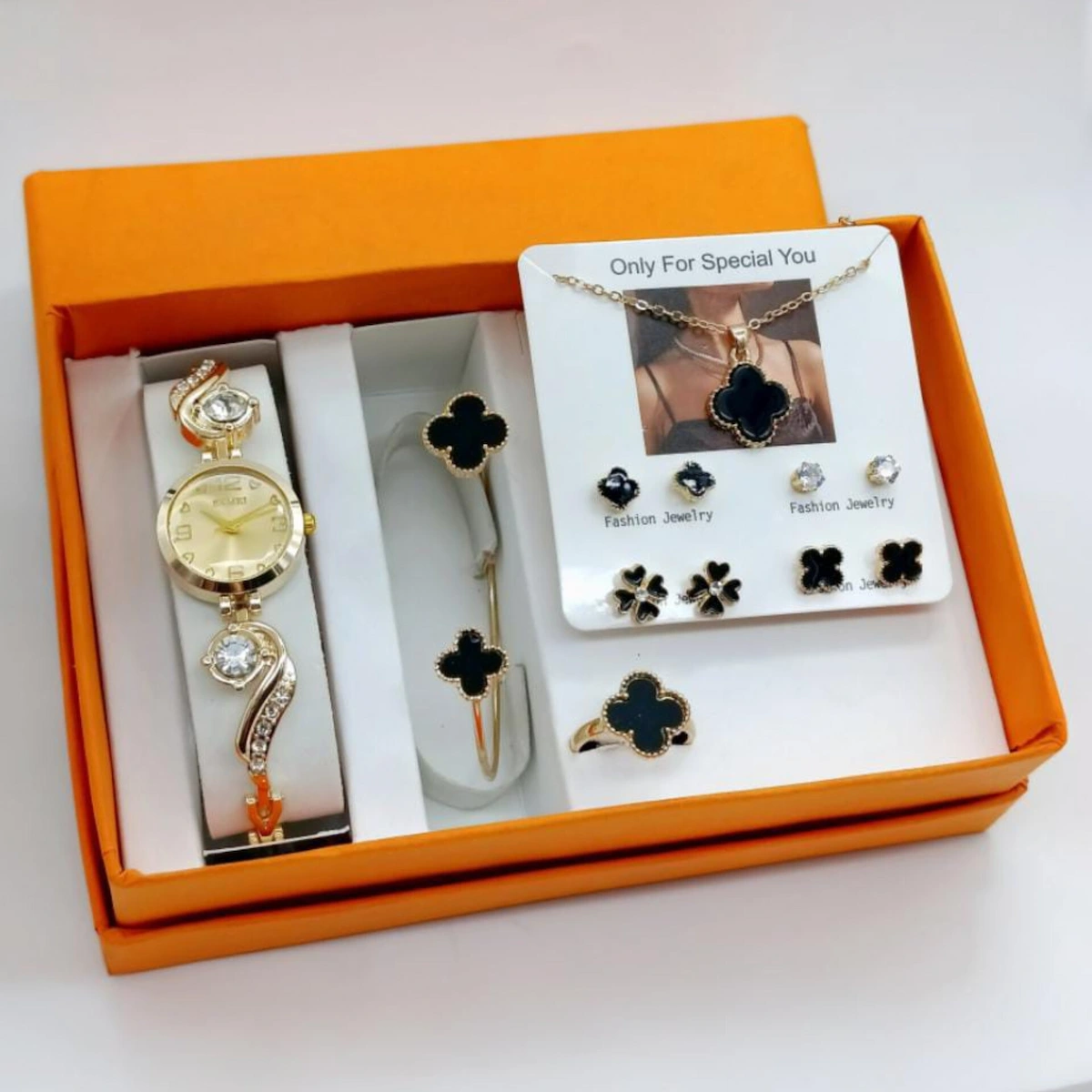 Women's Elegant Watch Gift Set | Pack of 6 Stylish & Trendy