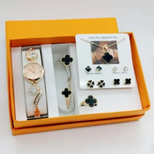 Women's Elegant Watch Gift Set | Pack of 6 Stylish & Trendy