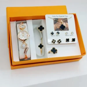 Women's Elegant Watch Gift Set | Pack of 6 Stylish & Trendy