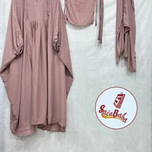 Women's Caftan Abaya 4-Piece Set | Scarf, Gown, Niqab & Belt