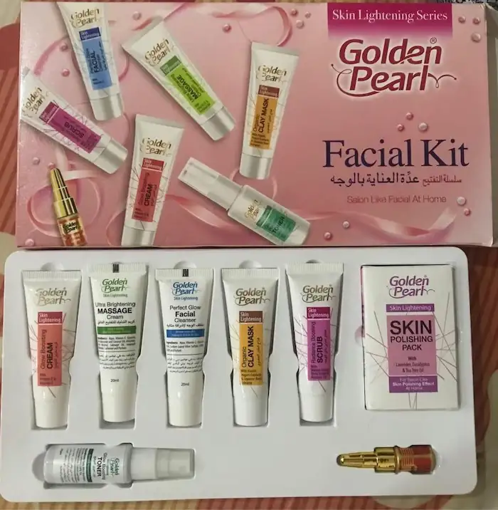 Golden Pearl Whitening Facial Kit – Pack of 7 | Complete Skincare Solution - Image 4