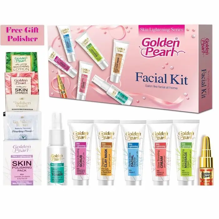 Golden Pearl Whitening Facial Kit – Pack of 7 | Complete Skincare Solution - Image 7