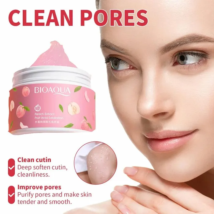 Bioaqua Peach Extract Exfoliating Gel | Smooth & Radiant Skin - Image 3