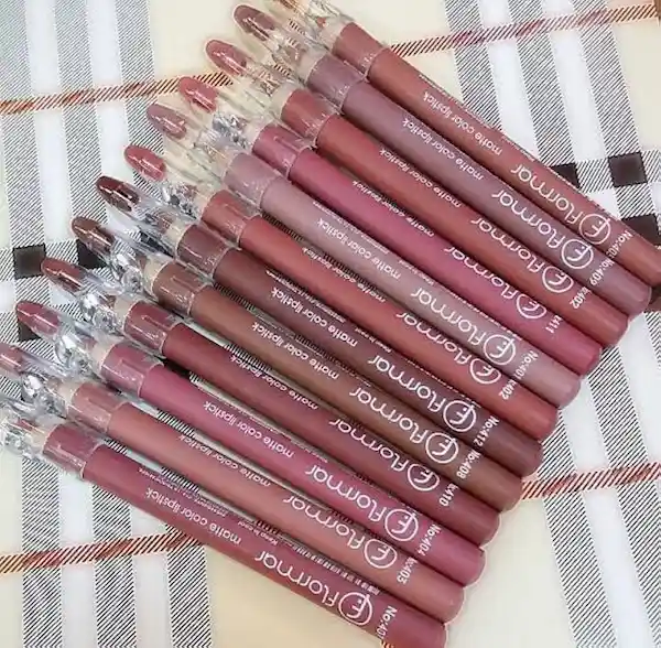 Flormar Matte Nude Lip Pencil Set | 12-Piece Long-Lasting - Image 3