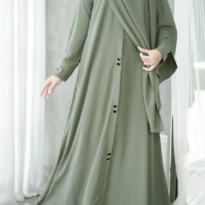 Mirha Abaya with Stoller | Georgette Fabric & Elegant Design