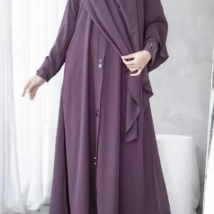Mirha Abaya with Stoller | Georgette Fabric & Elegant Design