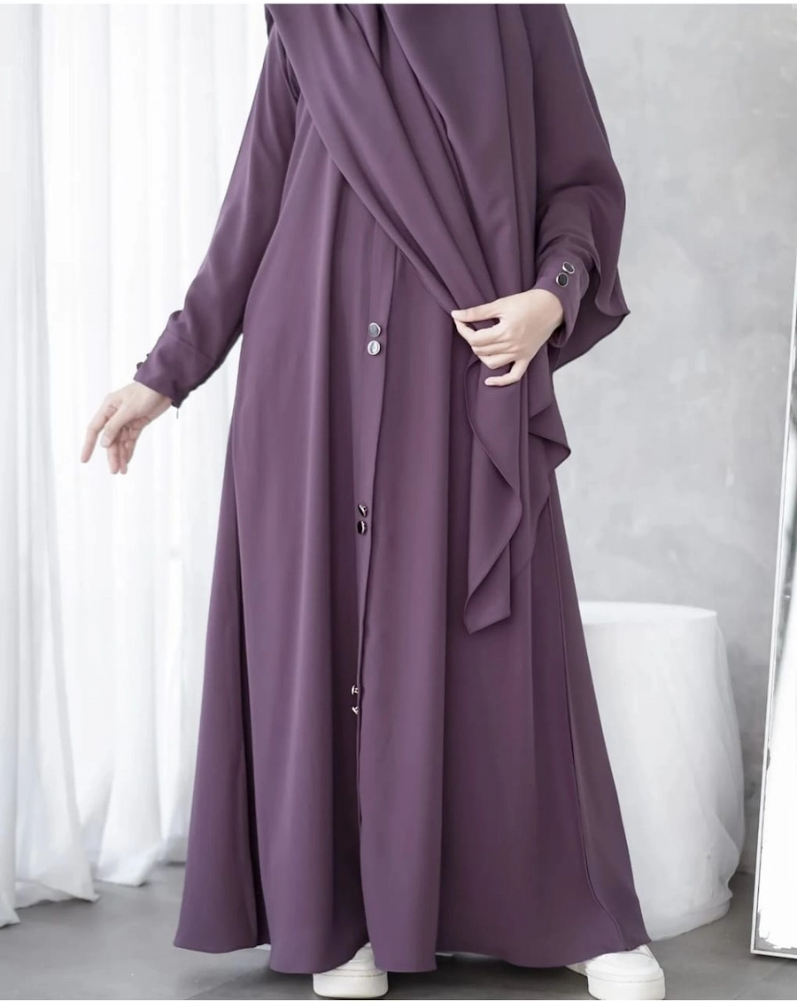 Mirha Abaya with Stoller | Georgette Fabric & Elegant Design