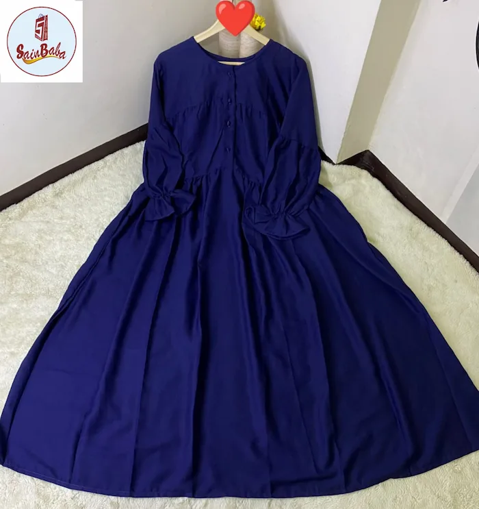 Georgette Plain Abaya with Stoller | Elegant & Modest Wear - Image 4